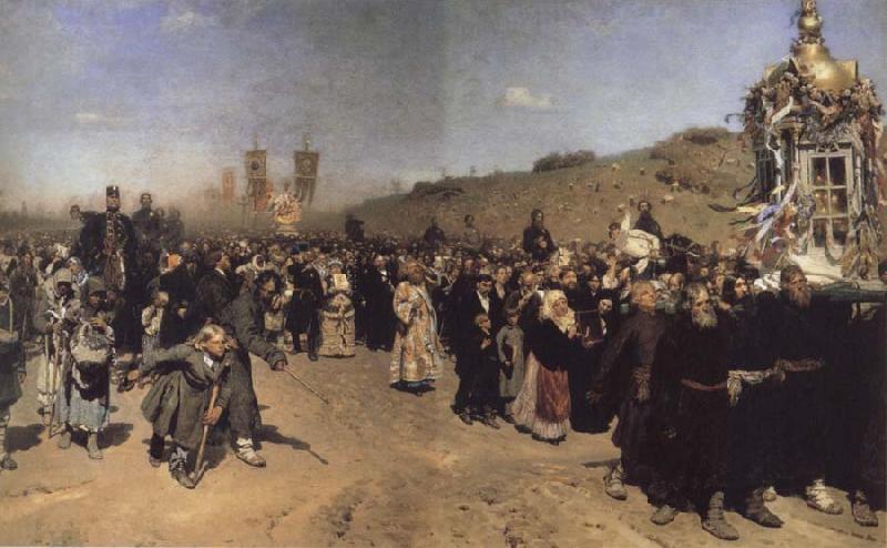 Ilya Repin Religious Procession in kursk province